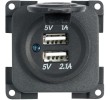 ENCHUFE DOBLE USB 5V / 1A + 2,1A